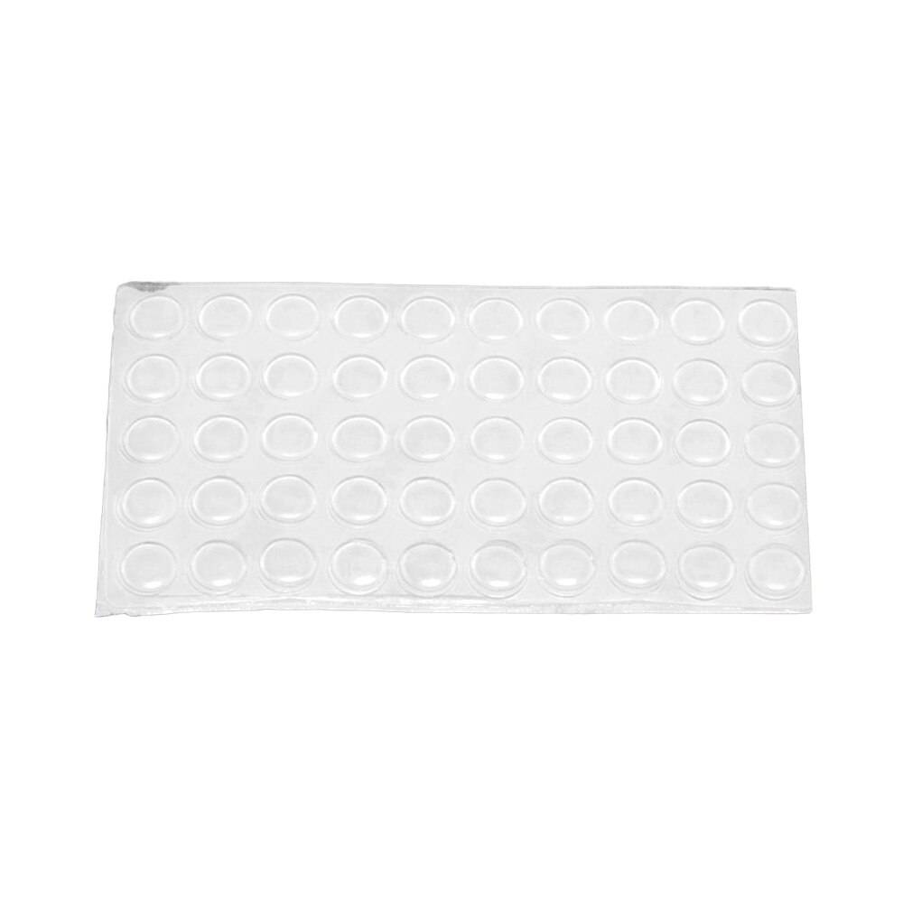 50 stk dørstopper silikongummi kjøkken 2mm tykkelses skap selvklebende stoppdemper buffer pad møbler maskinvare