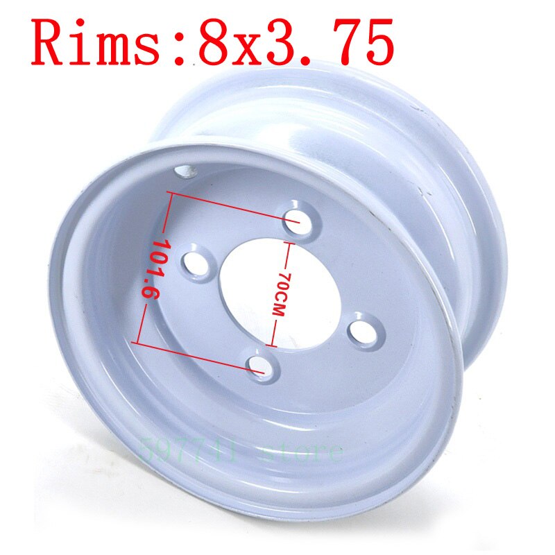 Size 8x3.75 Rim 4.80-8 Hub Rim 4.80/4.00-8 &quot;Trailer 4 Holes 5 Holes For Tool Car Trailer Forestry Machinery Lift For Tires