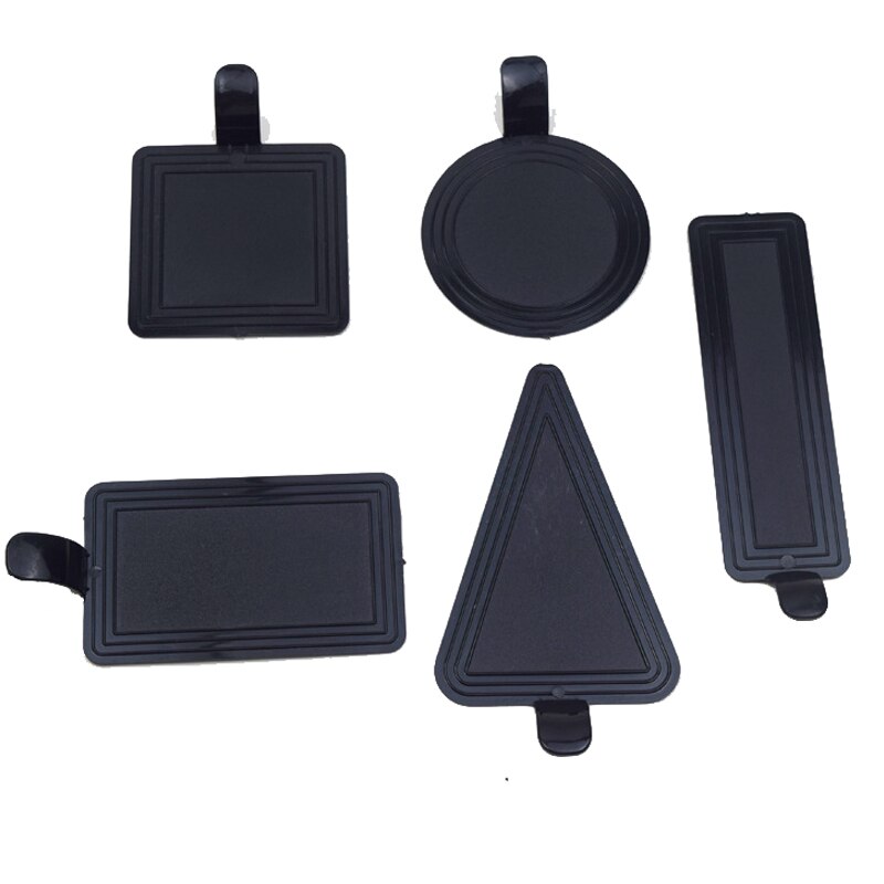 50PCS/Lot Round Cake Cardboards Durable Plastic Square Bakeware Baking Mousse Trays Golden Black Cake Bottom Brackets: BLACK / Long rectangle