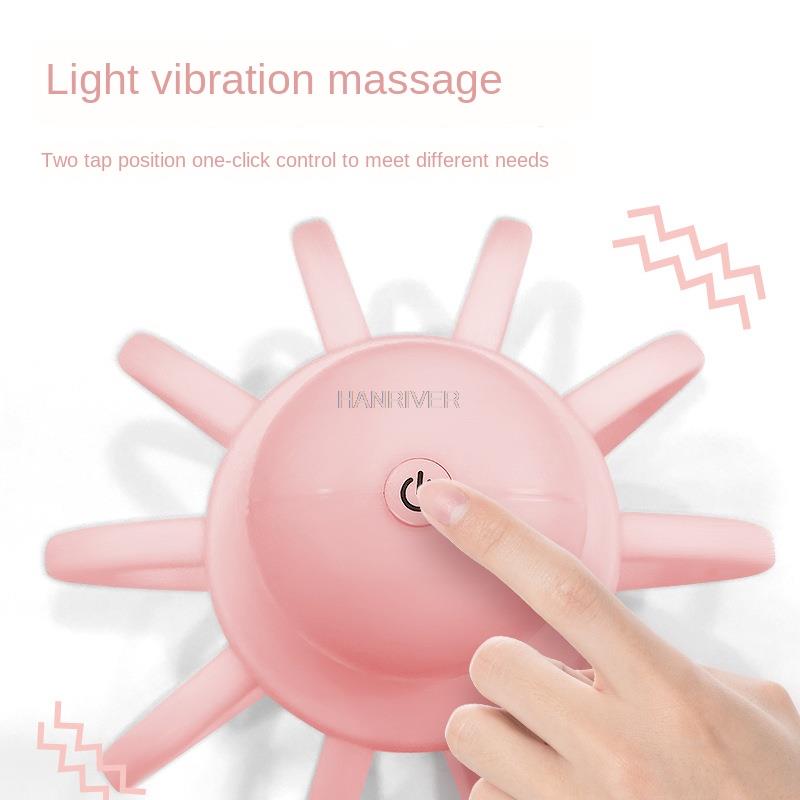 Tête à vibrations, Gadgets de préhension, poulpe, griffe de Massage, boule de griffes, peigne électrique de Massage du cuir chevelu