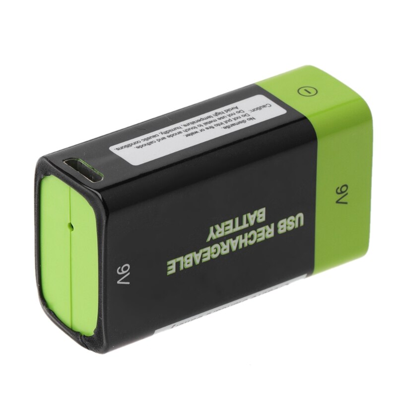 9V 400mAh USB Rechargeable 6F22 Lipo Battery for Multimeter Microphone Remote PXPE