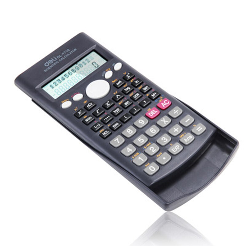 Deli DL-1710A Limited Plastic Battery 12 Office Calculator Scientific Deli With 240 Functions better FX 991ES