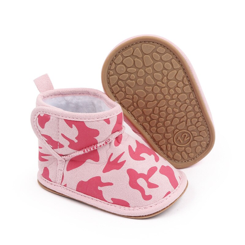 Winter Warme Kleinkind Booties Neugeborenes Baby Schuhe für 1 Jahr Altes Mädchen Beute Kleinkind Weiche Sohle Stiefel Bebes schuhe