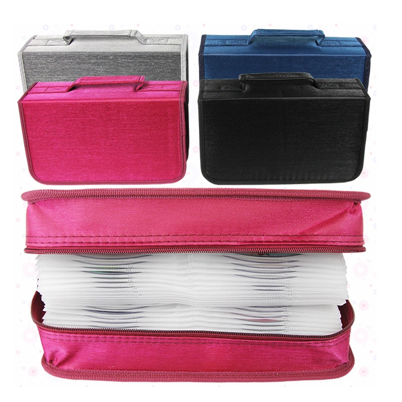 Étui de rangement pour DVD et CD, support de grande capacité pour disque, sac de transport Portable pour accessoires DVD et CD, 128