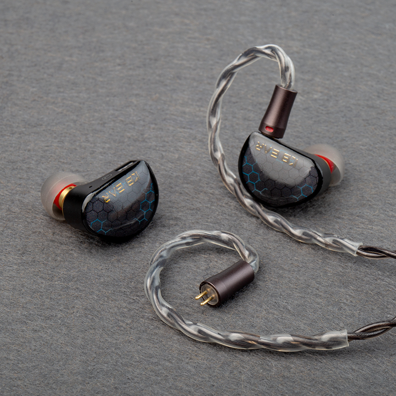 KBEAR Hazy 6N grafeno + aleación de cobre-plata Cable de actualización trenzado mixto Cable de auriculares MMCX/conector de 2 pines 3,5mm/2,5mm/4,4 m