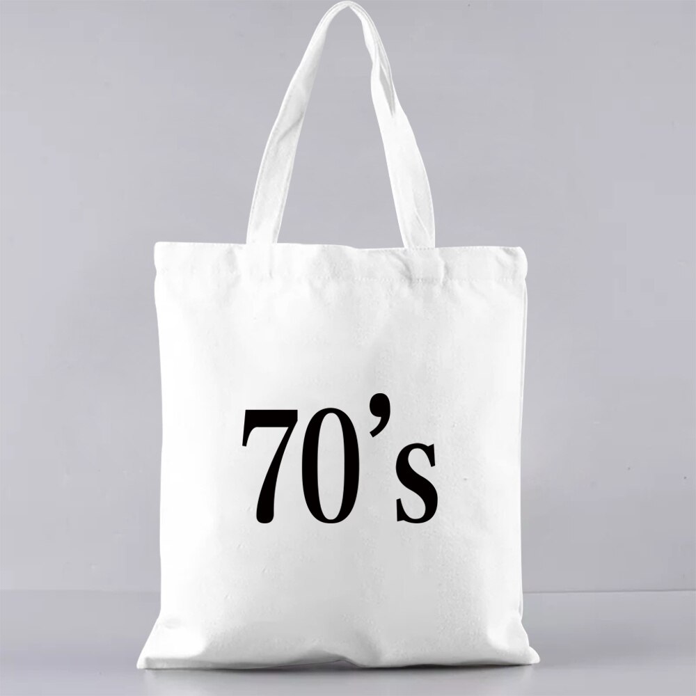 Draagtas Boodschappentas Mode Forens Casual Canvas Schoudertas Witte Tijd Jaar Patroon Afdrukken Serie Student Draagtas: 1Years006