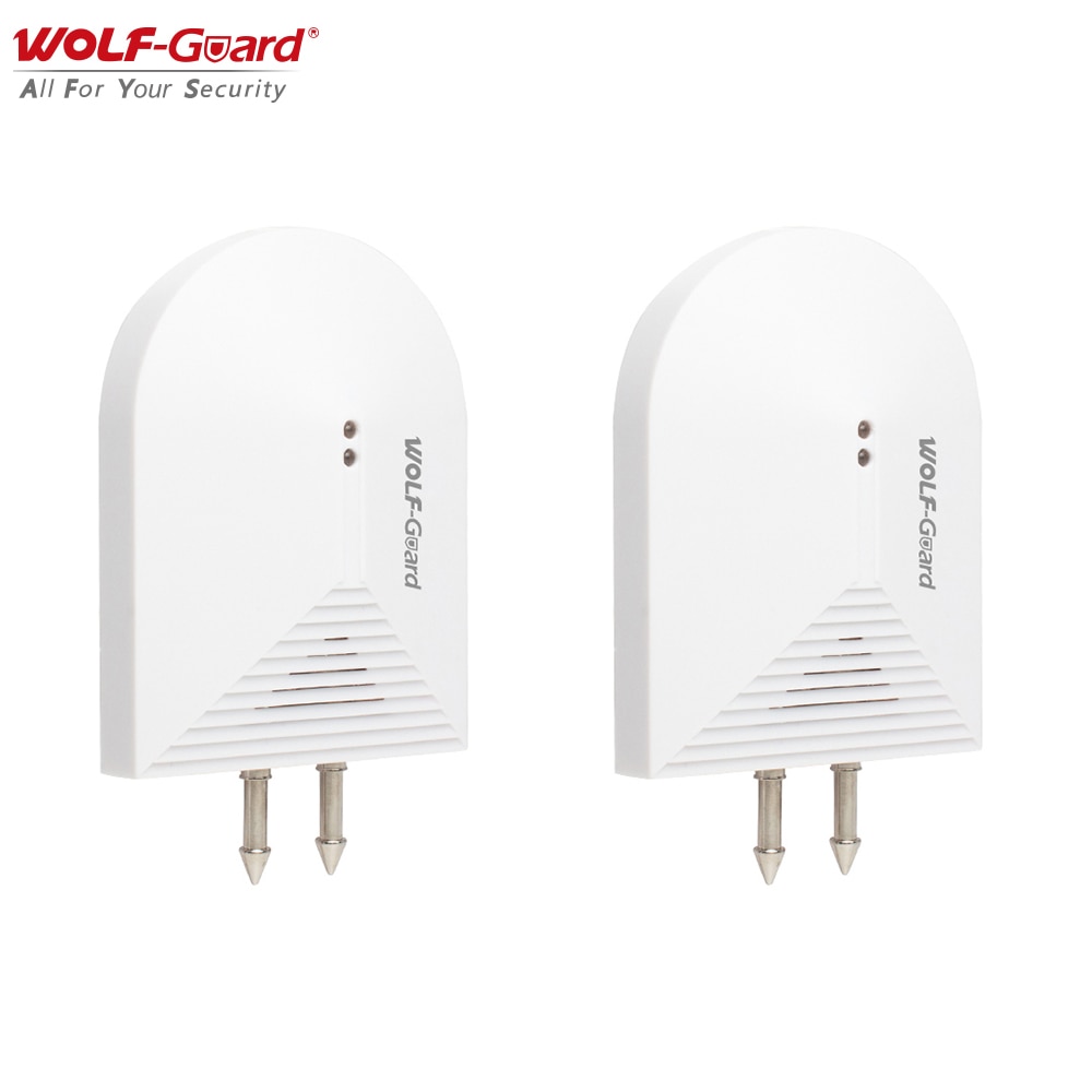 2 x Wolf-Guard Wireless Water Intrusion Detector Sensor for Home Alarm Security System