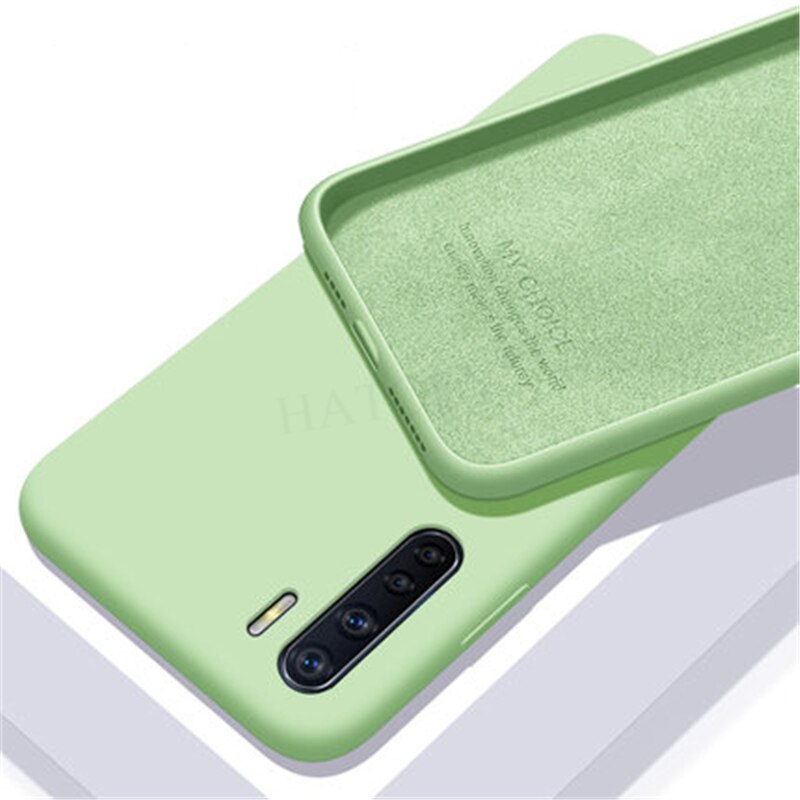 For Oppo A91 Case Cover For Oppo A91 Soft Liquid Silicone Back Cover Smooth Shockproof Bumper Ultra-thin Phone Case For Oppo A91: Green