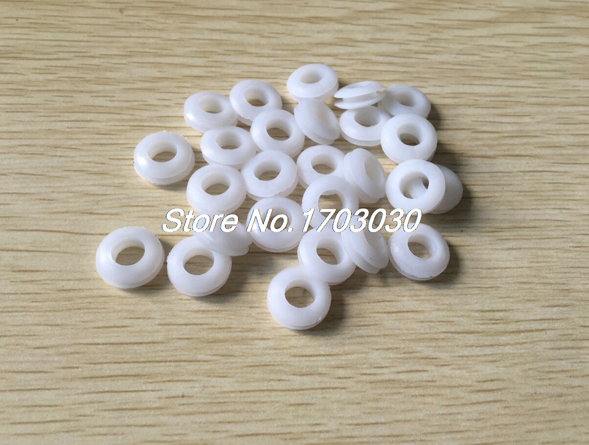 500 PCS 6mm Inner Diameter Rubber Cable Wiring Grommets Gasket Ring
