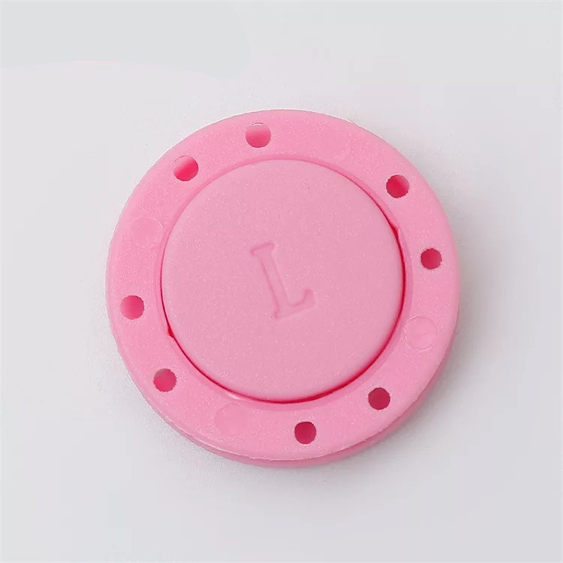 Boutons de fixation magnétiques invisibles en PVC, une paire de boutons de fermeture automatiques pour sac de pardessus, accessoires de vêtement, scrapbooking, bricolage: 22mm / light pink