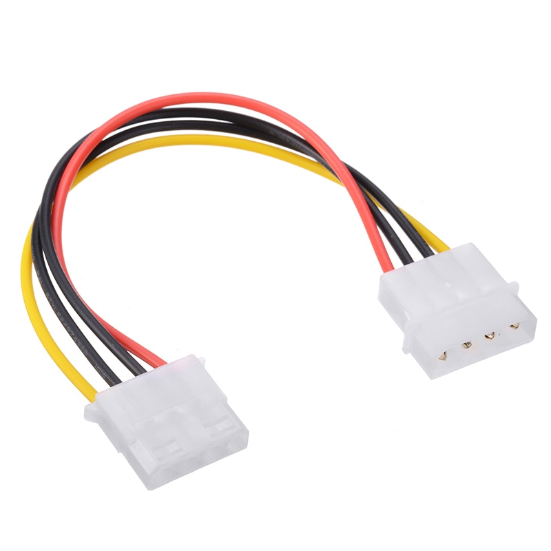 4Pin IDE Power Cable 20cm 4 Pin Molex Male to Molex IDE Female Power Supply Splitter Adapter Cable