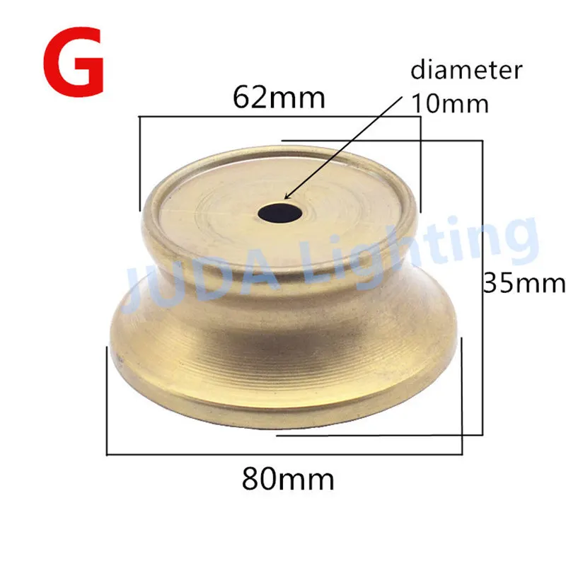 Tappo di copertura in metallo di rame tappo decorativo per tubo lampada in ottone M10 foro luce accessori per la decorazione del corpo per lampadario luci in ceramica a portato: verde