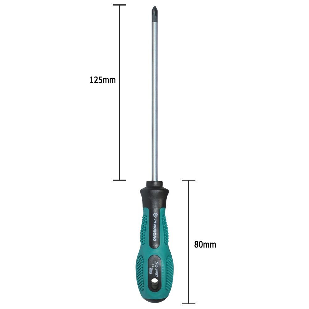 1PC Insulated PP Handle Hand Screwdriver Screw Driver Electrician's Repair Tool Multi Tool Hand Tools ferramenta: 125mm Cross