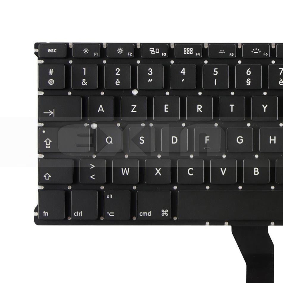 Laptop A1369 French Keyboard for Apple Macbook Air 13" A1369 A1466 French AZERTY Keyboard+Backlight Backlight Year