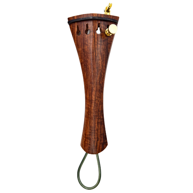 1 pieza de cola de violín 4/4 con cola de nailon, pieza trasera de piezas de violín, madera de azufaifa de /madera de ébano/palisandro, con Tun fino: Borgoña