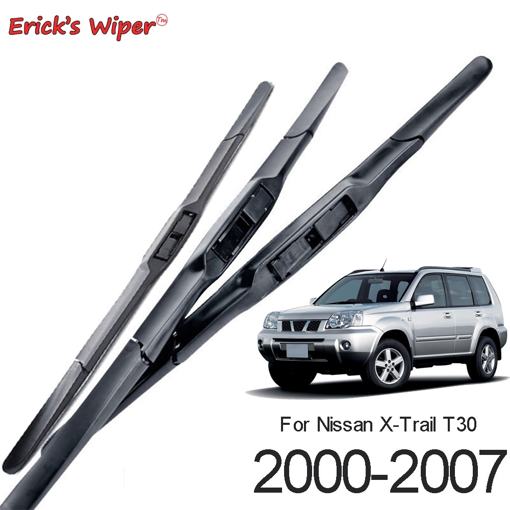 Erick 'S Ruitenwisser Voor & Achter Wisserbladen Set Voor Nissan X-Trail T30 2000 - 2007 Voorruit Voorruit 24 "16" 17"