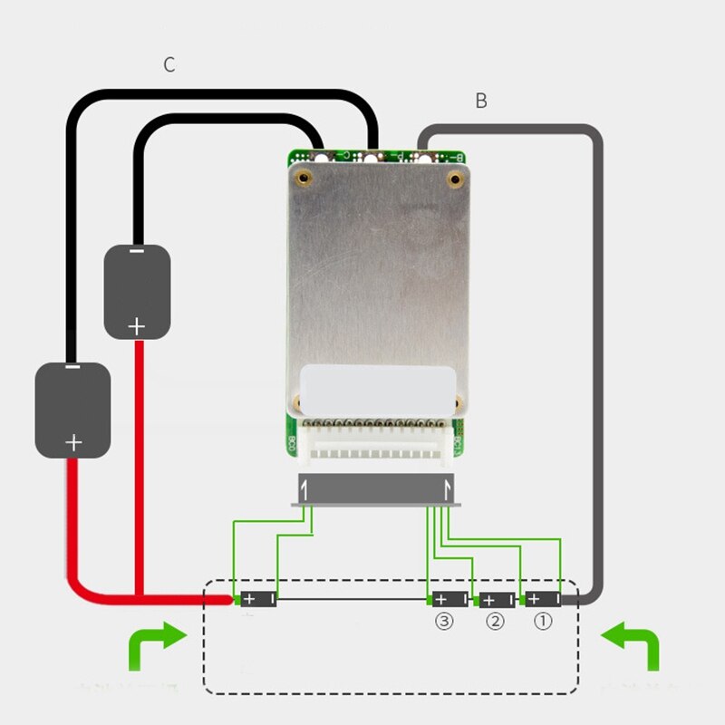 13S 48V 22A Bms Lithium Batterij Oplader Bescherming Boord Met Power Batterij Verbeteren Pcb Bescherming Boord