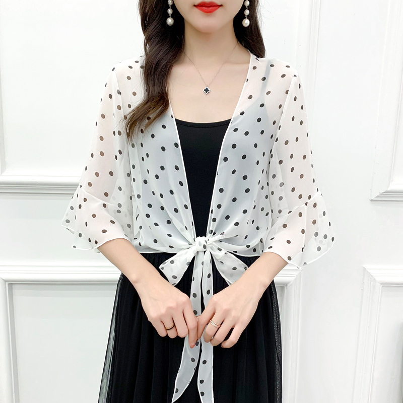 Schwarz Weiß Topf Kurzarm zuckt mit den Schultern Für Frauen Bolero Braut Kap Kleid Jacke Elegante wickelt Sommer Strand Schals Braut Bolero