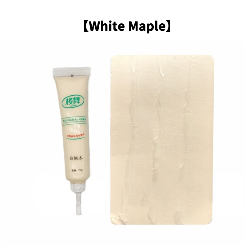 20 Color Wood Furniture Repair Paint Wax Solid Wooden Refinishing Paste Floor Furniture Scratch Fast Remover Repair Paint Tool: White Maple
