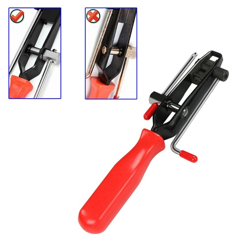 CV Joint Clamp Banding Install Tool Ear Type Boot Clamp Pliers Metal Hand Tool Red+Black CV Boot Clamp Pliers