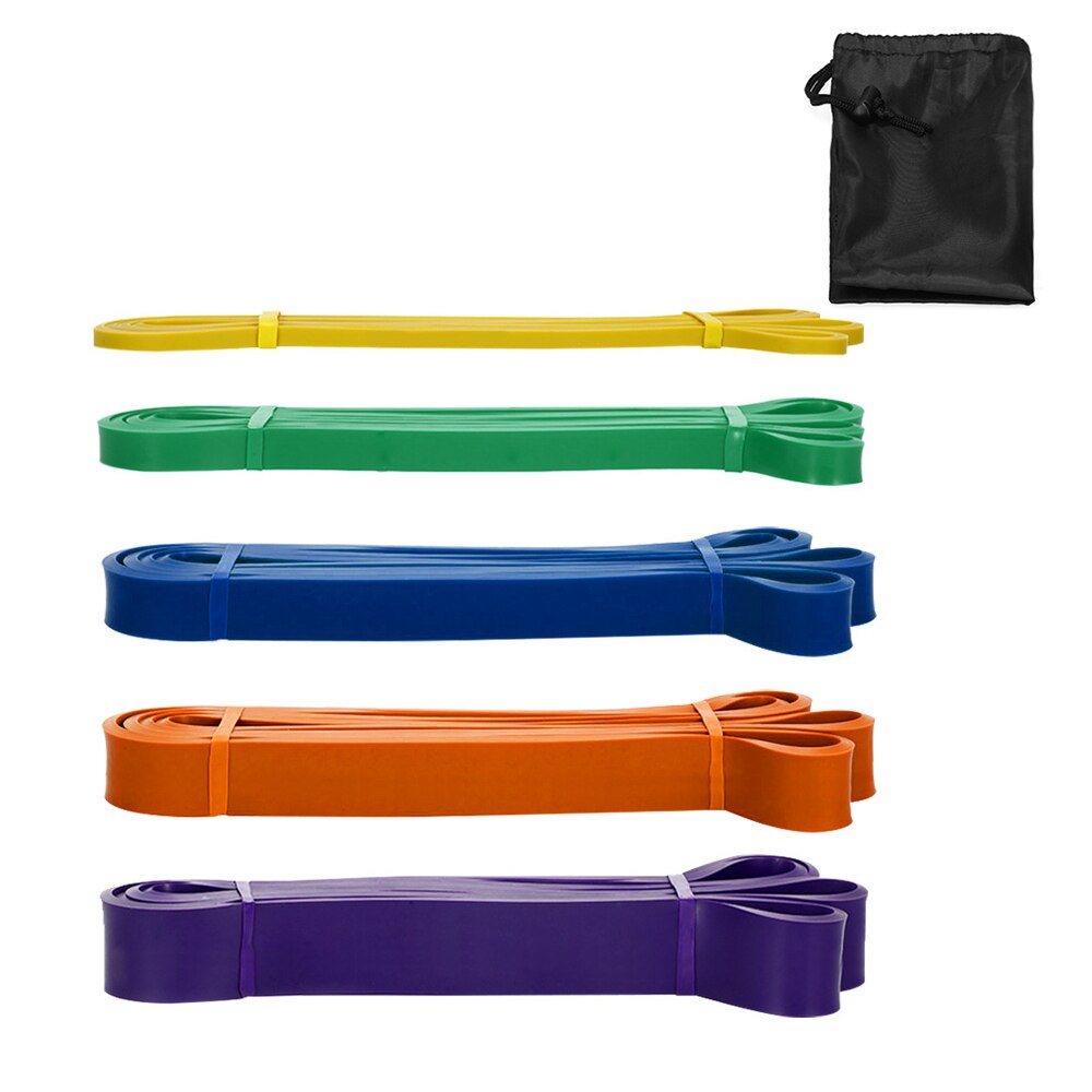 Fitness oefening weerstand bands stretch elastisch touw workout yoga rally muscle training oefening touw grootte- 5 * 8 * 1200mm willekeurige kleur levering - kopen? | Korting tot 25