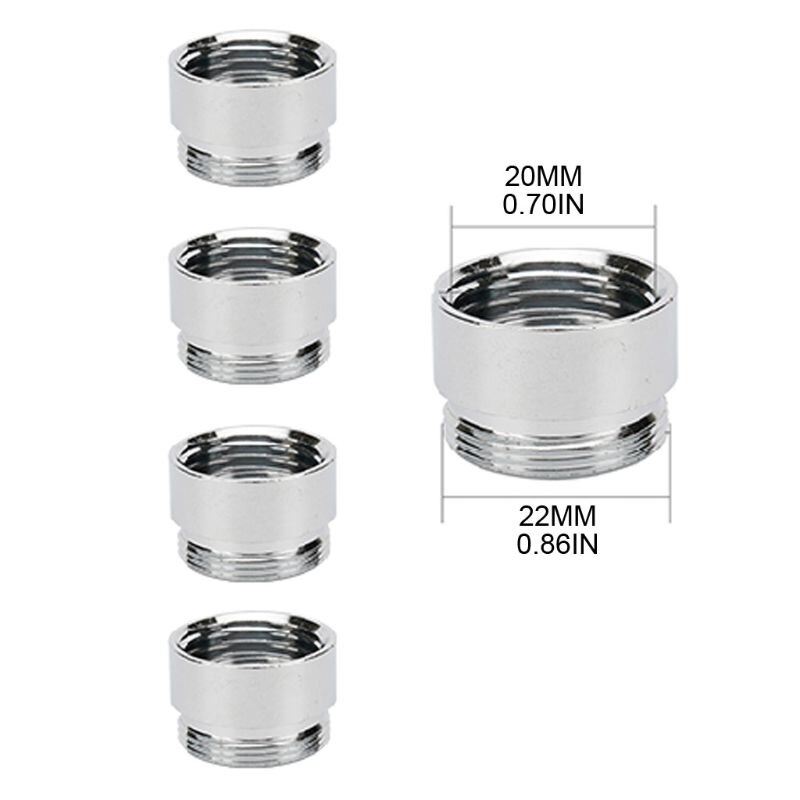 5 Stks/set Waterzuiveraar Beluchter Connector Vervangingen Messing Kraan Adapter Keuken Badkamer Kraan Accessoires: 3