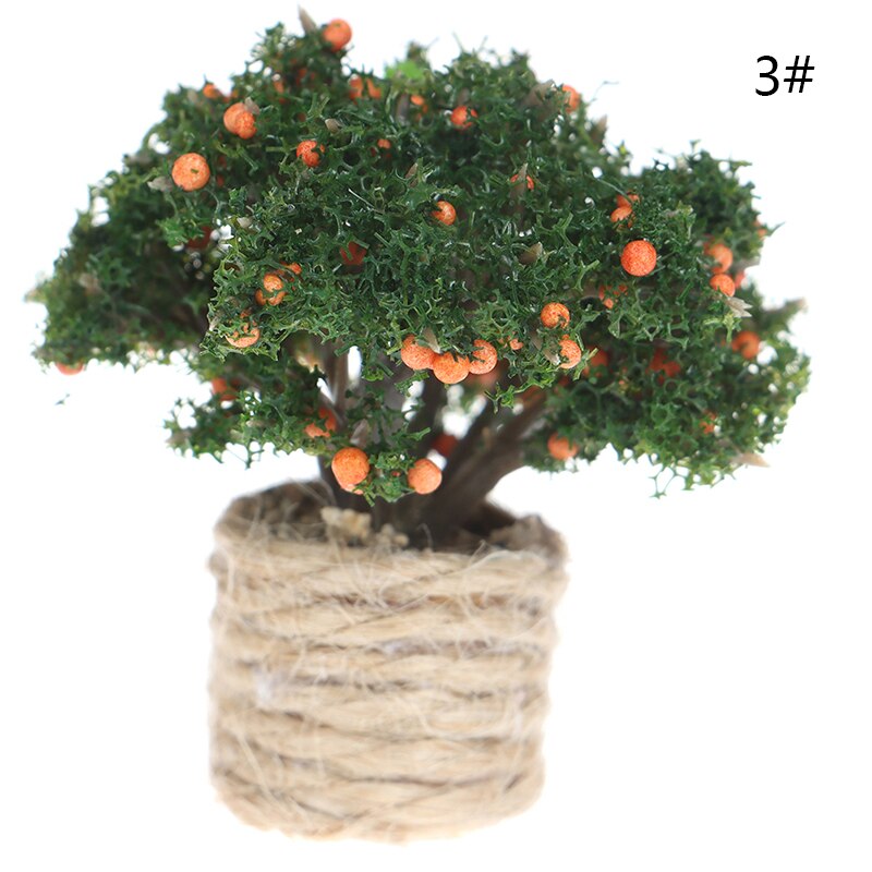 1/12 Poppenhuis Miniatuur Bloemen Fairy Tuin Ornament Mini Potplanten Bloemen Pot Poppenhuis Decor Bonsai Model Huis Decor: 11