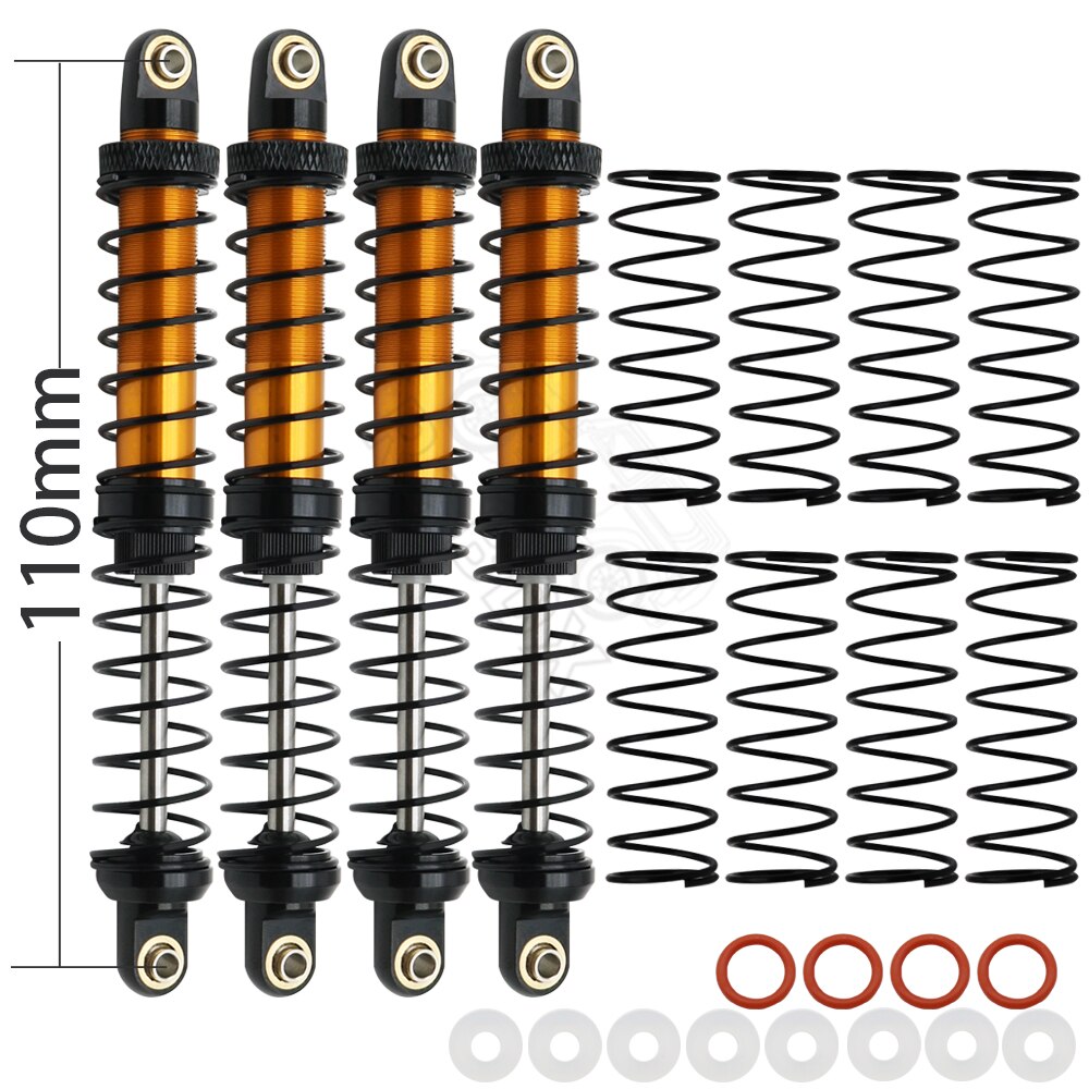 Metal 70mm 80mm 90mm 100mm 110mm 120mm Shock Absorber Oil Damper for 1/10 RC Crawler Car Axial SCX10 AXI03007 RBX10 D90 TRX4: SKY BLUE