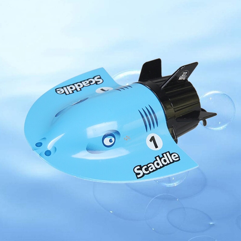 Mini Electric Radio Submarine Remote Control Racing Boat Ship Submarine Toy Cool Aquatic Toys (Green)