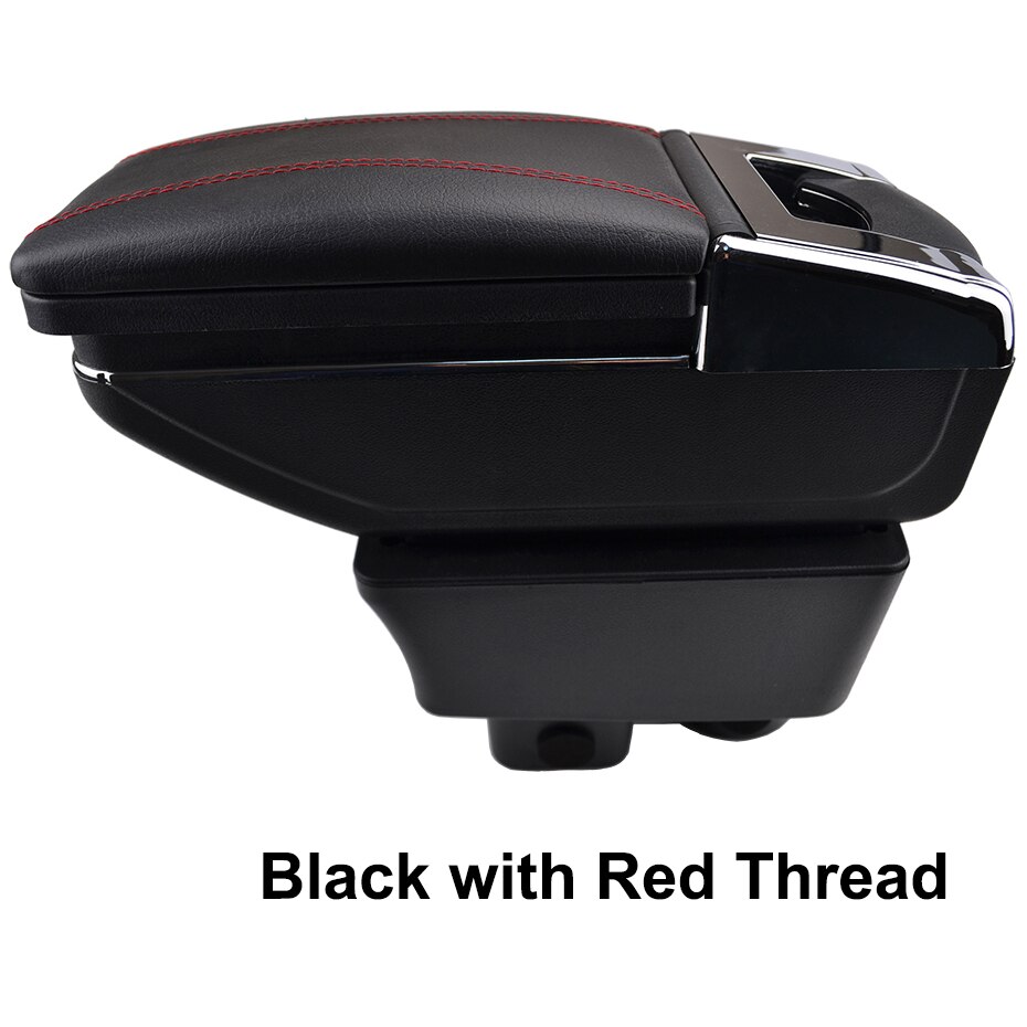 Arm Rest Draaibaar Voor Skoda Fabia 2 Center Middenconsole Opbergdoos Armsteun: Red thread