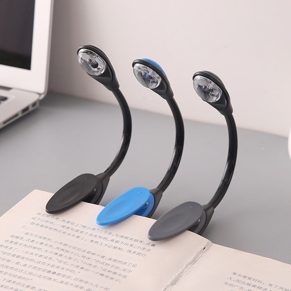 LED Reading Light Fine Mini Clip-On Convenient Portable Travel Book Reading Light Lamp Mini LED Clip Booklight 2.24