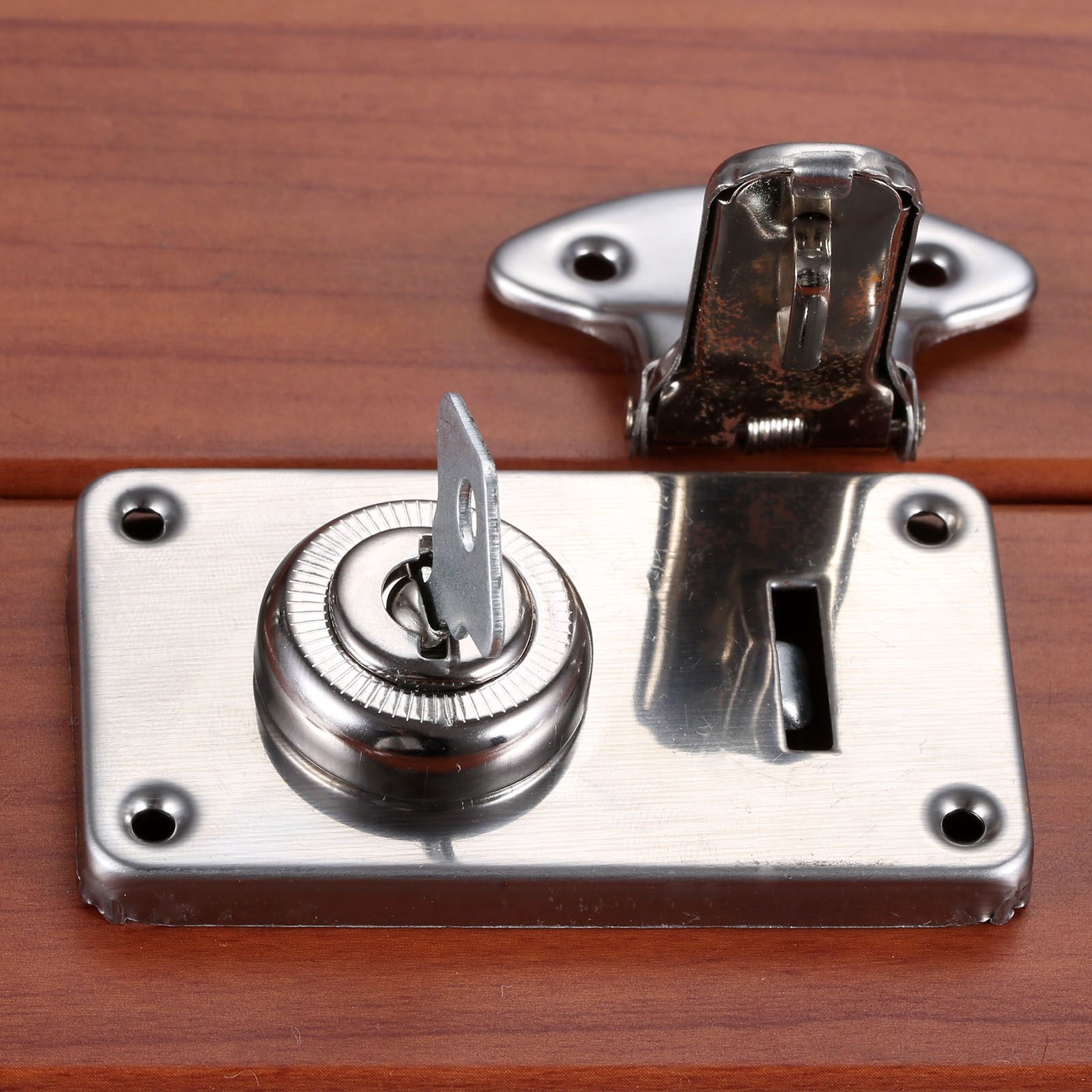 DRELD 73*41mm Vintage Metal Lock Chest Box Box Suitcase Case Buckles Toggle Hasp Latch Catch Clasp Furniture Hardware