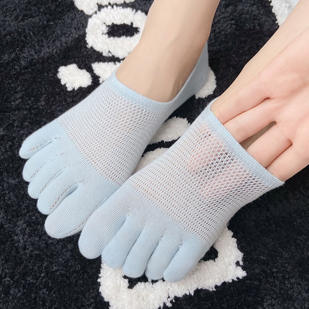 Women Five Toe Socks Slipper Toe Socks Boat Sock Ankle Short Socks Breathable Toe Invisible Socks Thin Toe Sock No Show Socks