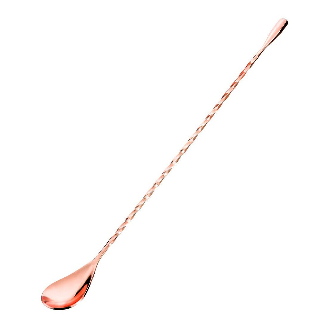Barra de mango largo, cucharas para agitar, barras de acero inoxidable, cuchara para camarero, mezclador de cócteles, 12 pulgadas: Rose