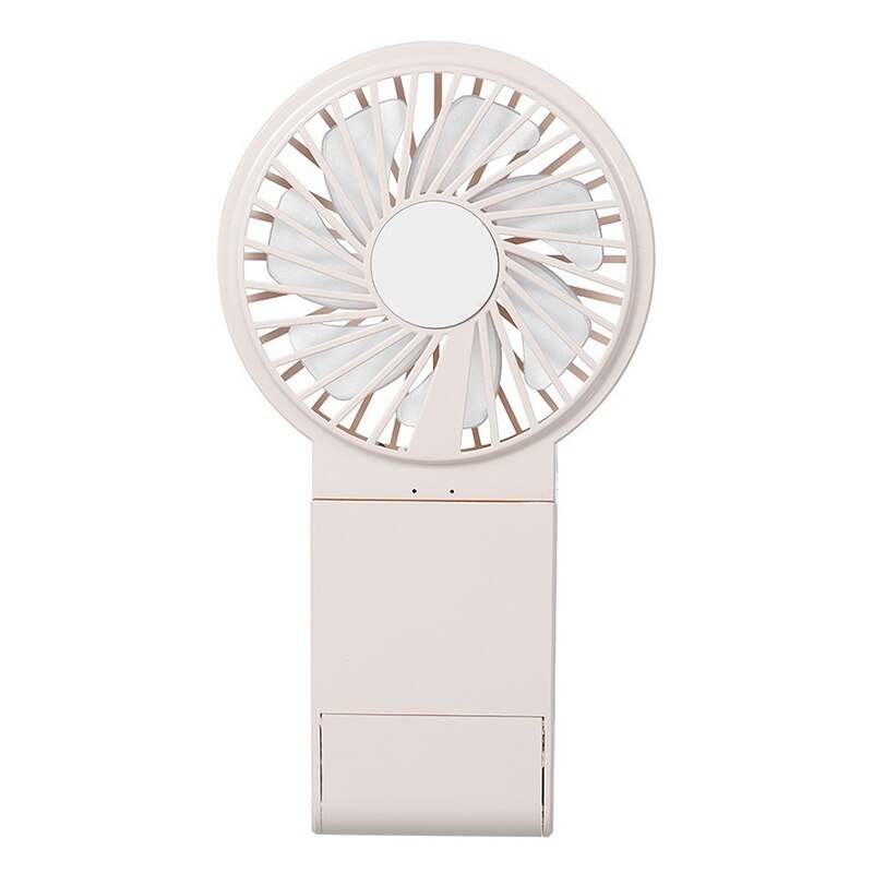W20 Hanging Neck Fan Holding USB Colorful Night Light Makeup Mirror Mobile Phone Holder Multifunction