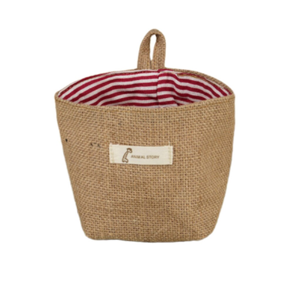 Flower Pot Plant pot Desktop Storage Box Container Bedside Cabinet Storage Bag Pocket Box doniczki ogrodowe i donice: Red B