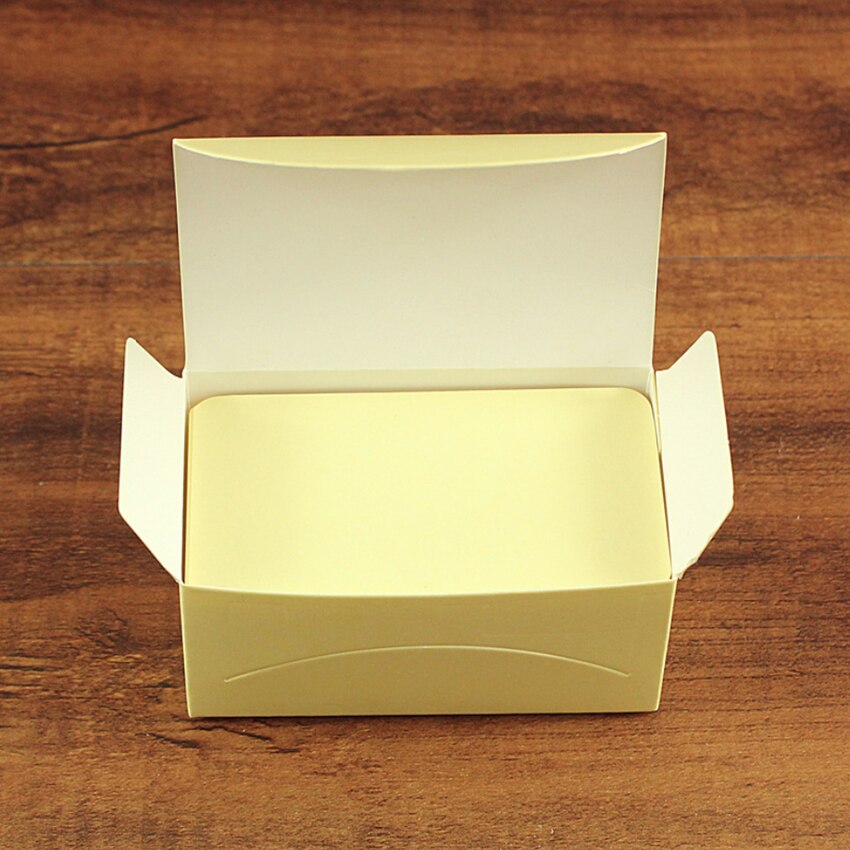 Tarjeta de papel Kraft 100 unids/lote, tarjetas de presentación en blanco, notas para mensajes, de , etiqueta de tarjetas de agradecimiento, tarjeta de nombre de libro: Yellow