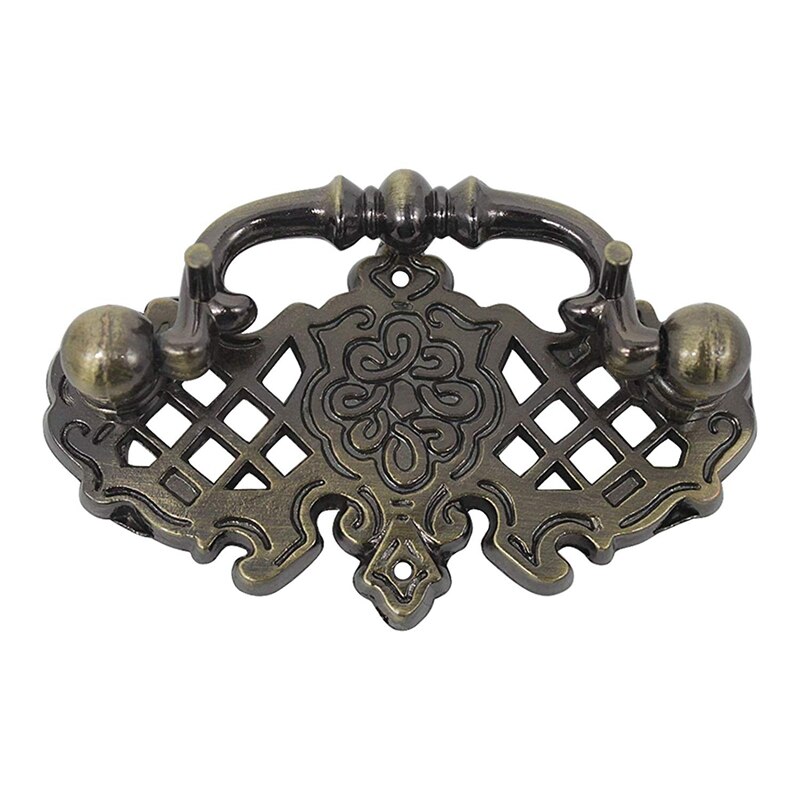 Tiradores Vintage para cajones de cocina, pomos de tocador, dormitorio, Bronce Antiguo, paquete de 10 unidades
