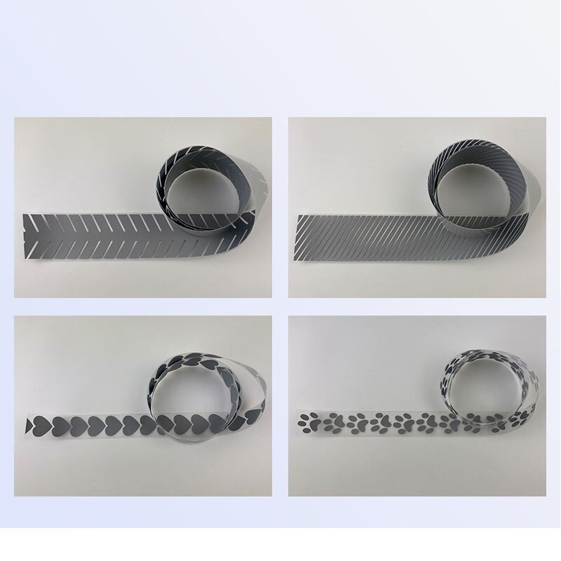 1M Heat Transfer Vinyl Film Reflective DIY Tape Ribbon Iron On Fabric Clothes High Visibility Traffic Safety Materials