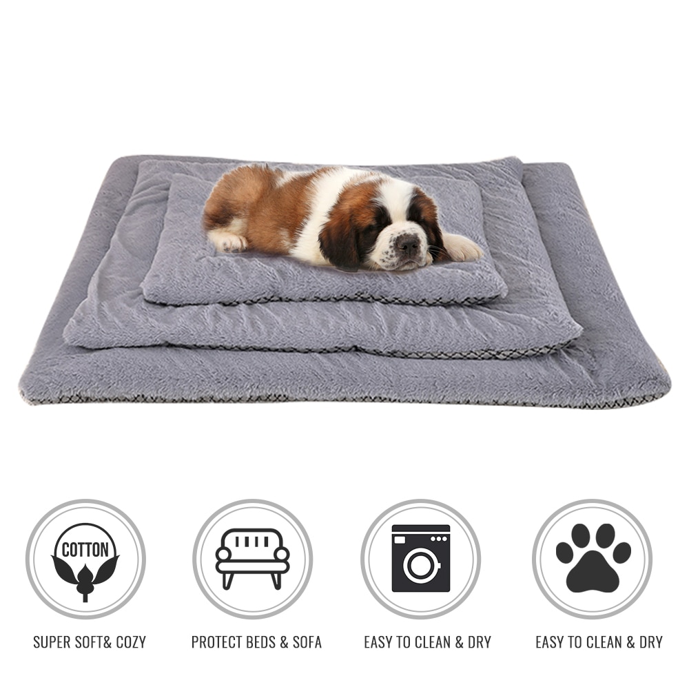 Cat Bed Dog Bed Pet Mat Winter Thicken Warm Cat Dog Blanket Puppy Sleeping Cover Towel Cushion House For Small Medium Large Dog