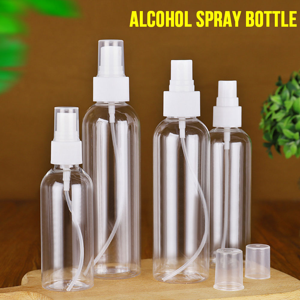 10 stk gennemsigtige tomme sprøjteflasker 10ml/50ml/100ml mini mini genopfyldelig beholder tomme kosmetiske beholdere