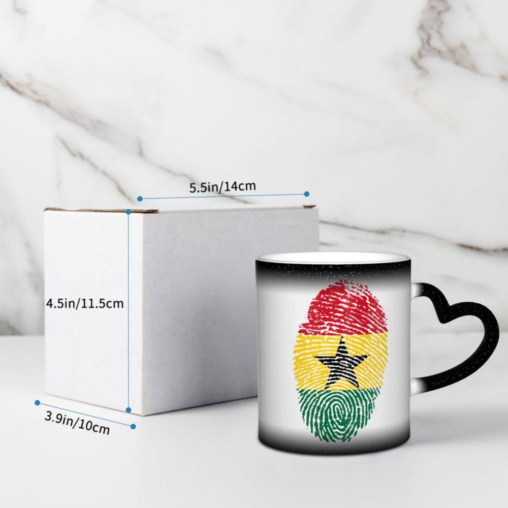 Ghana Vlag Wegwerp Voedsel Thermos Koffie K Mokken Glas Cups Tazas Set Groene Berg K Double Wall Kerst Paar