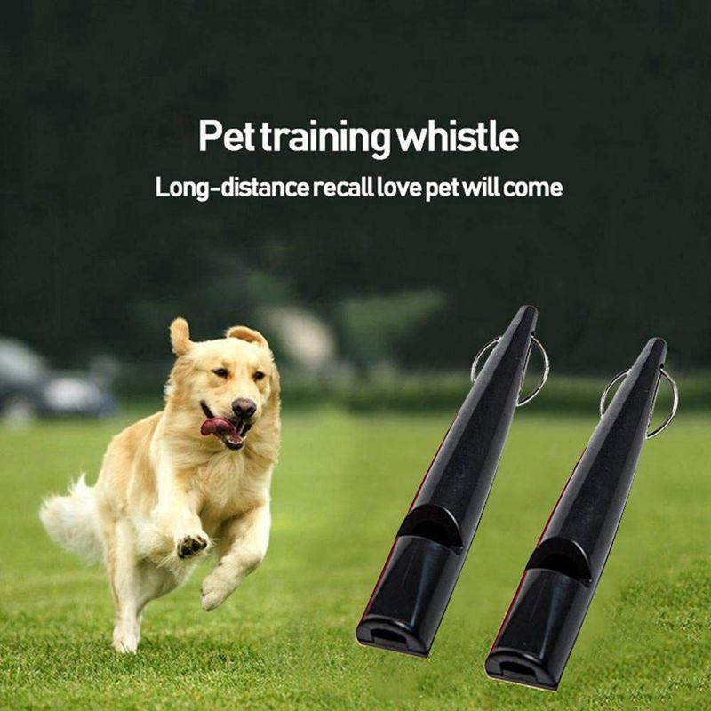 Dog Training Whistles, Dog Whistle 210.5 with Lanyard, Black Dog Whistle for Recall, Barking (2 Pack)