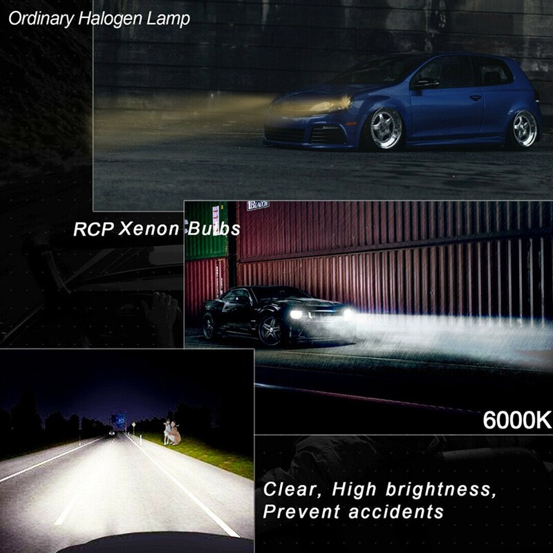 2 pièces D1C D1S D1R 8000K Ice Blue HID xénon voiture phare 35W feux de croisement ampoules pour-BMW--VW