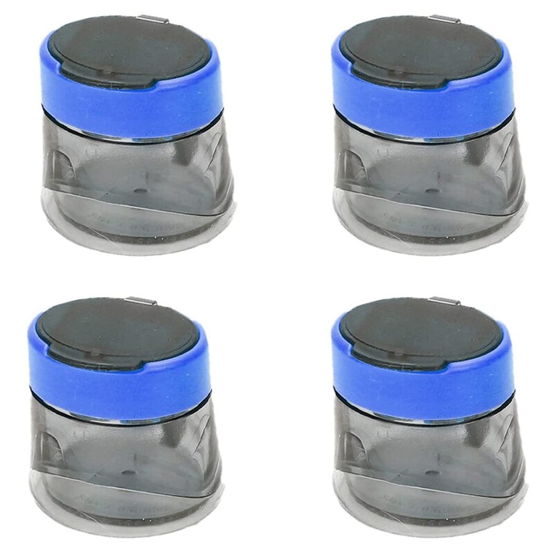 4 Pcs Sharpener, Sharpener for Students, Manual Sharpener, Double Hole Sharpen, Triangular Pencil Sharpener, Blue: Default Title