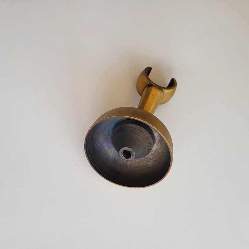 Massief Messing Gemaakt Antiek Messing Wandmontage Handdouche Houder Haak Voetstuk Beugel In Muur Douche Accessoires Badkamer Montage
