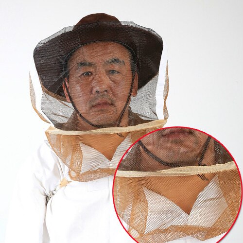 Camouflage Beekeeping Hat Beekeeper Mosquito Bee Net Veil Full Face Neck Cover Outdoor Bug Mesh Mask Head Protective Cap