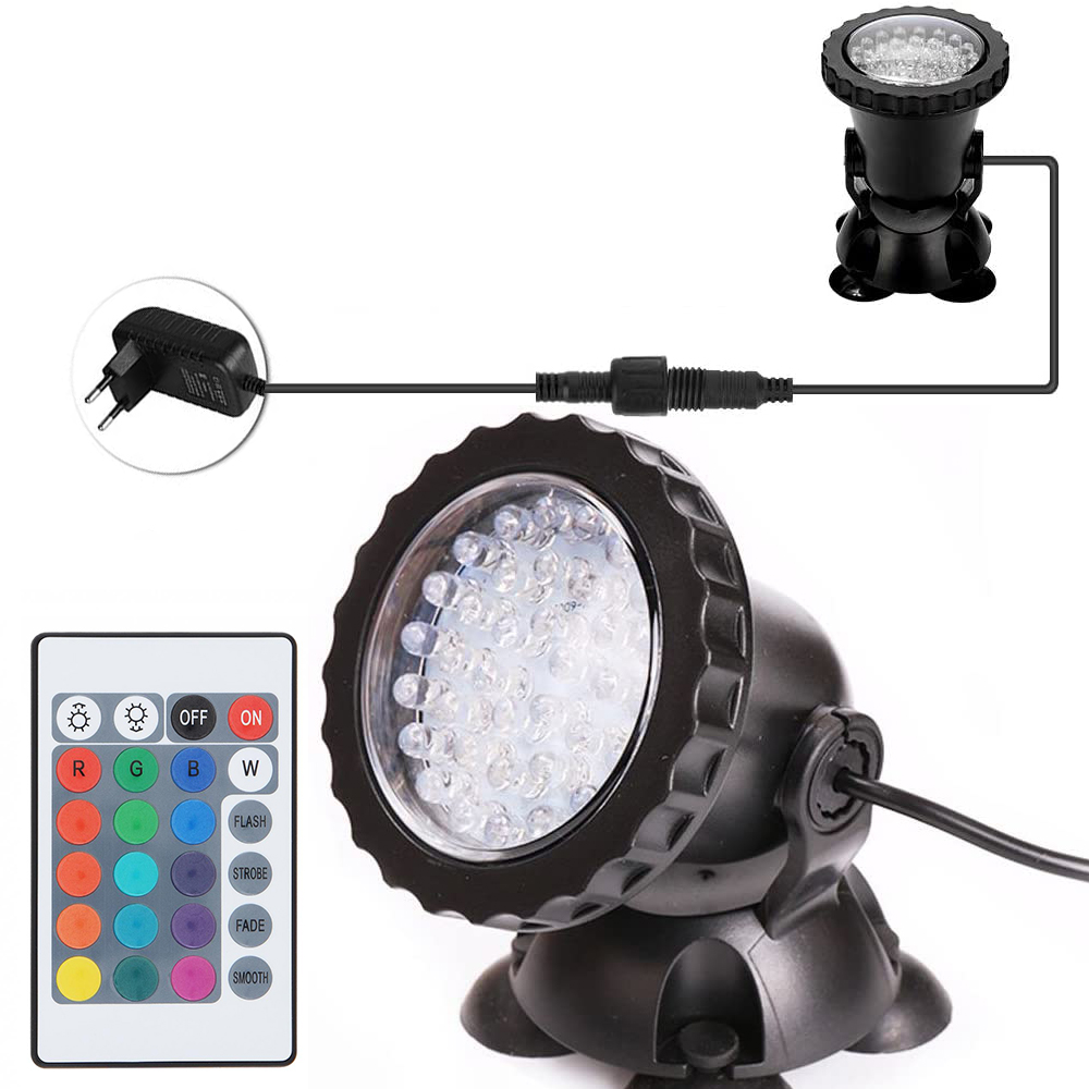 RGB Pond Spotlight Remote Control Garden Landscape... – Vicedeal