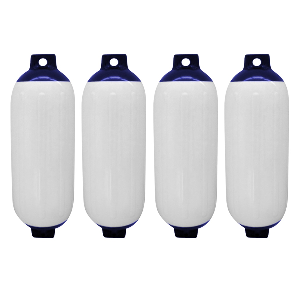 4x Marine Boat Fender Durable Bumper Dock Shield Protection for Docking/Mooring Cushioning - 4.5 x 15.5 inch