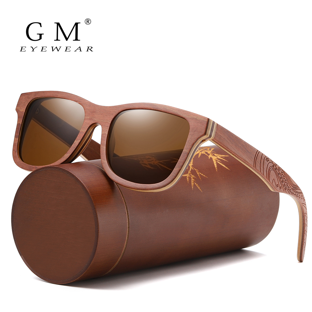 GM Sonnenbrille aus natürlichem Bambus und Holz, VIP-Handbuch, polarisierte Brille, Luxusmarke, , abbaubare Brille, Geschenkbox